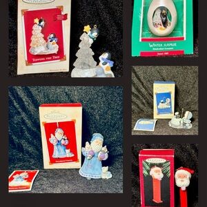 Penguin Ornament Collection Hallmark Ornaments Pez Santa
